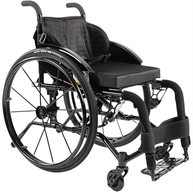 Leisure sports active wheelchair Aluminum alloy shock-absorbing leisure sports wheelchair Ultra-light portable wheelchair