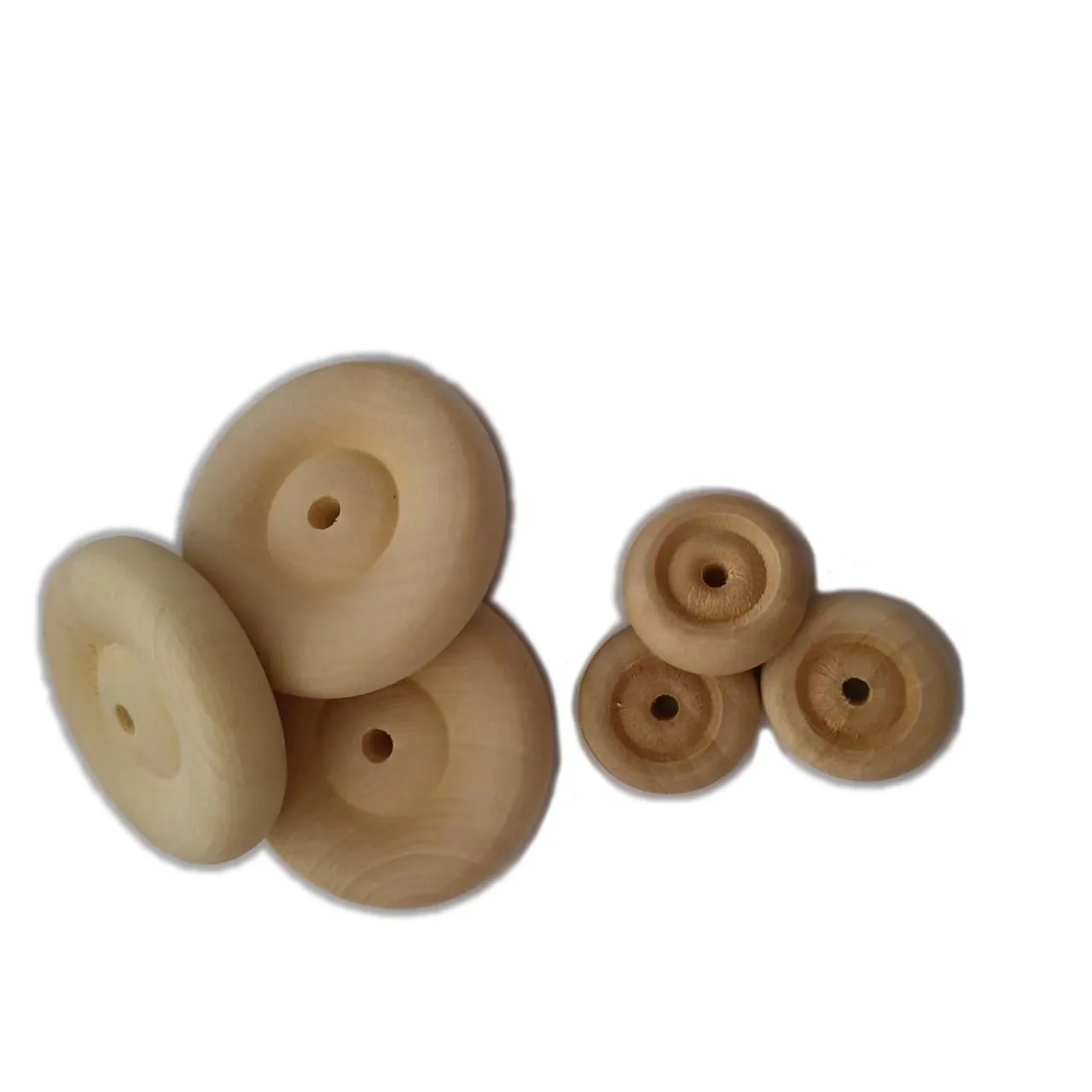 Classic Wooden Toy Wheels 25mm/48mm etc Pack of 24 for diy children toy gifts