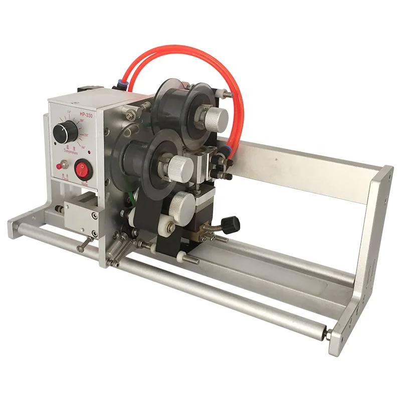 
2 in 1 pneumatic automatic Hot Stamp ribbon coder batch number expiry date printing coding machine for lable/plastic bag 