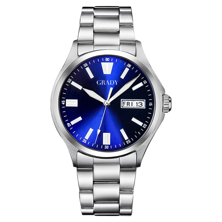 Factory Wholesale Reloj Hombre Stainless Steel 5ATM Water Resistant Luxury Business Men Bracelet Watches