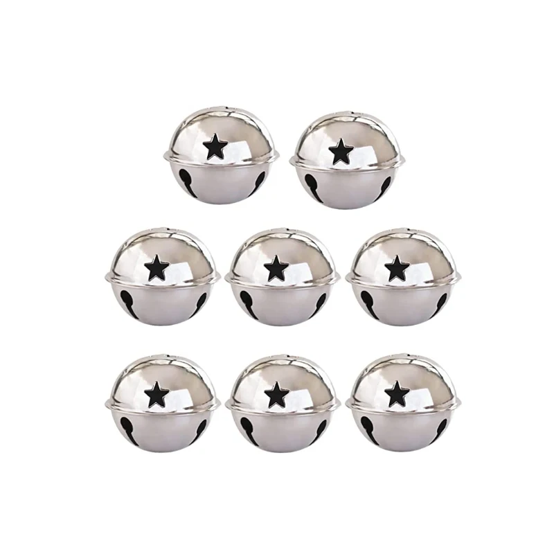 Golden Silver Large Christmas Decorative Metal 30mm Jingle Bell
