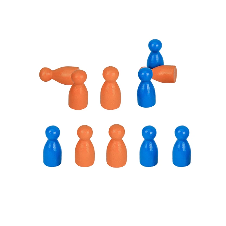 Custom Ludo Accessories Wooden Chess Pawns Pieces Board Game