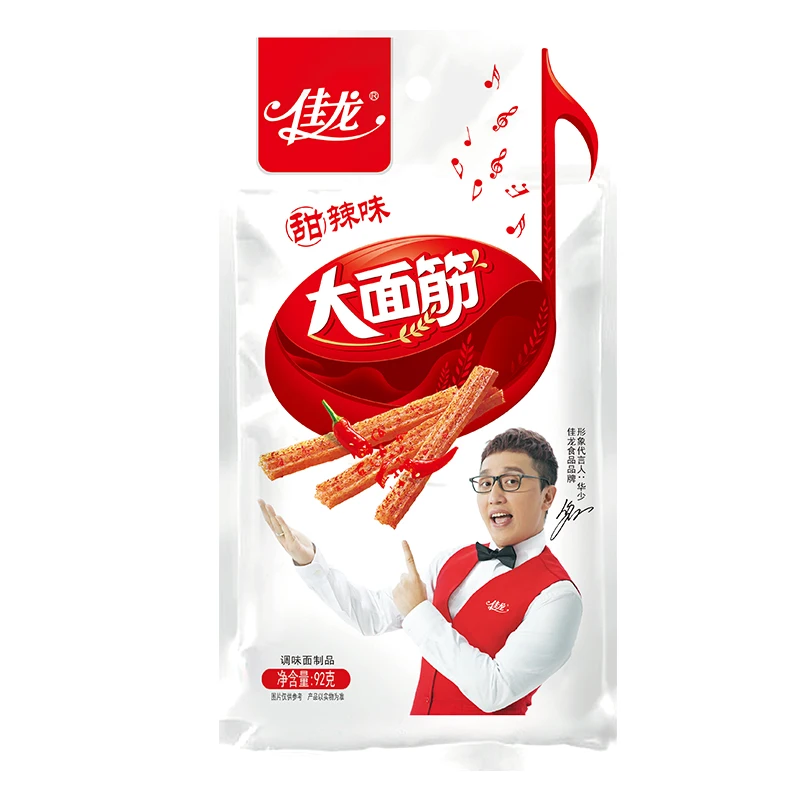 92g Specialized in the wholesale special chinese food oem snack spicy chinese snack spicy strips with Sweet & Spicy Flavor