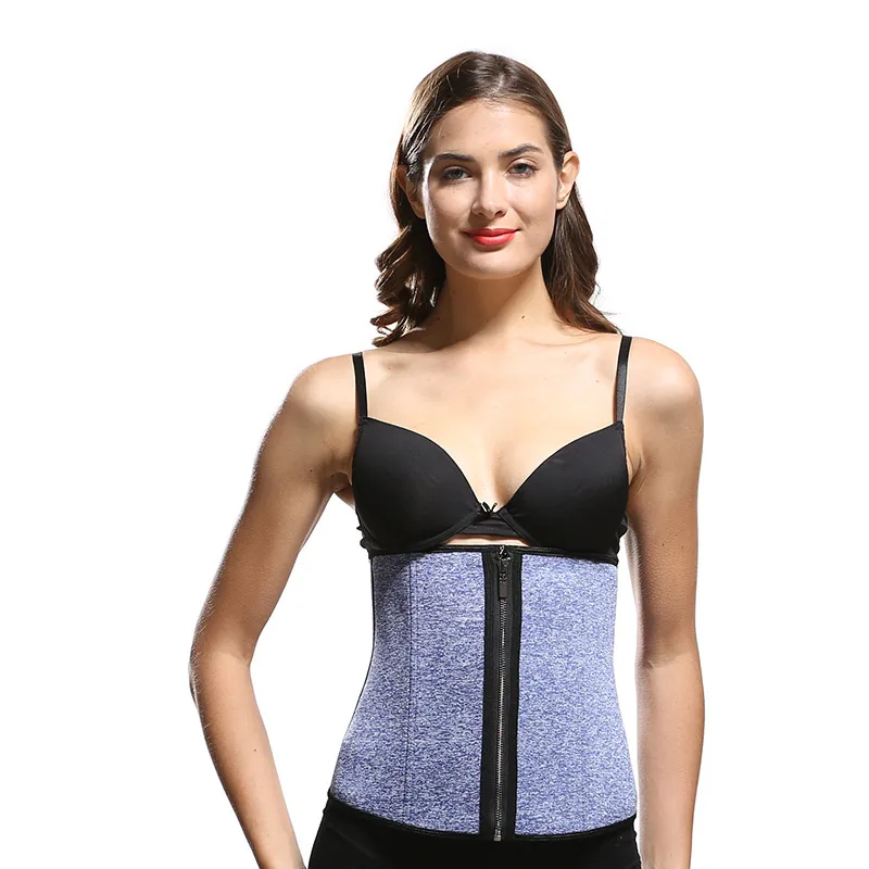  waist trainer with zipper Weight lifting slimming massage belt Traction retaining back support