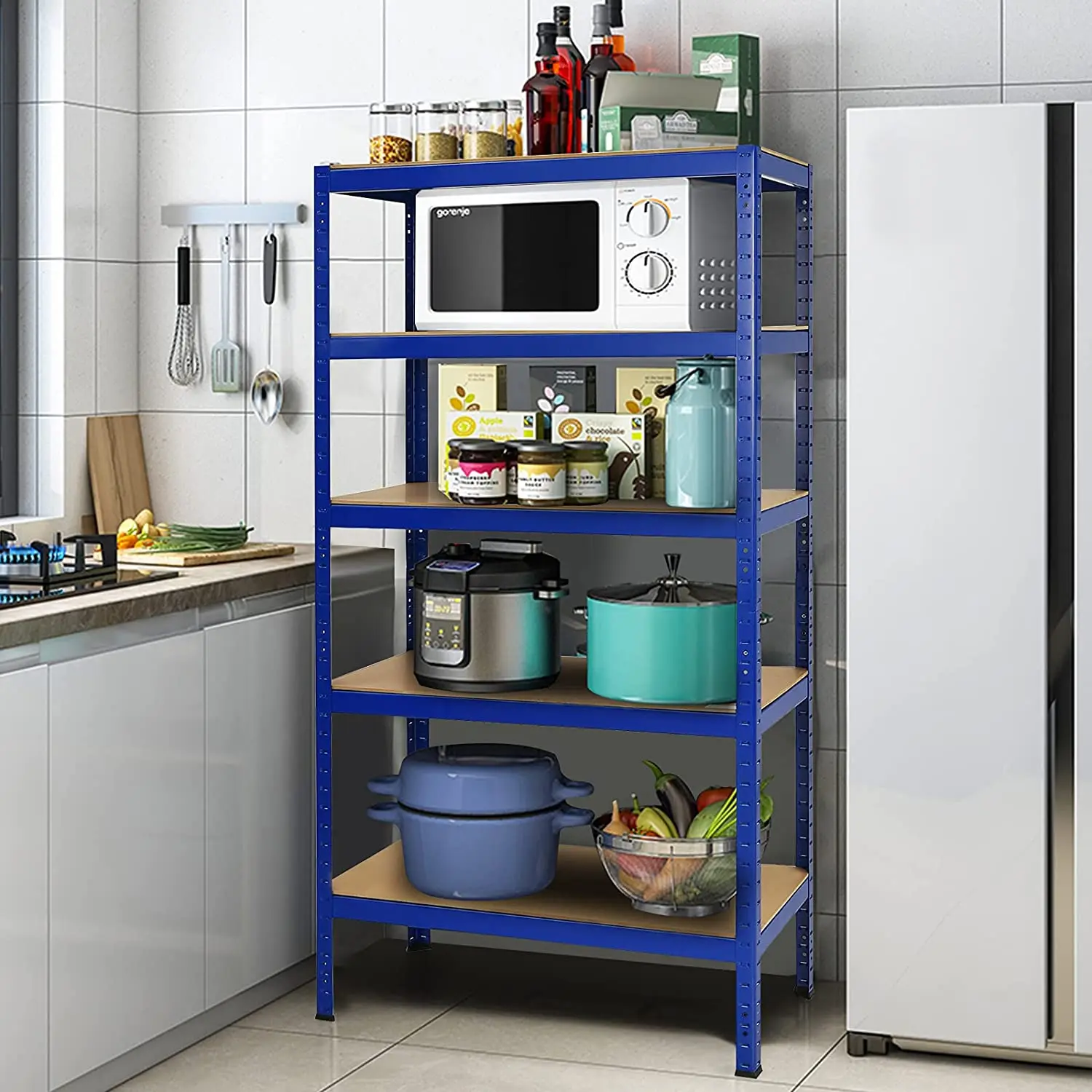 Industrial Iron Rack System Metal Shelf Garage Shelving Units Warehouse Pallet Boltless Steel Stacking Storage Shelves Racks