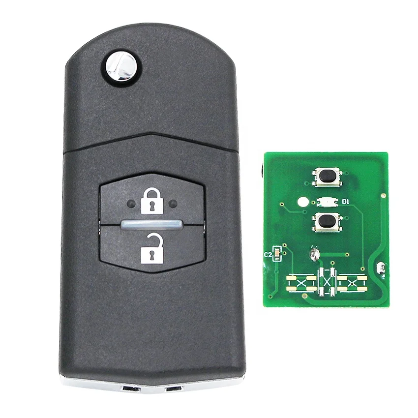 Flip Remote Car Key Fob for Mazda 3 6 315MHZ or 433MHZ With 4D63 Chip M3 M6