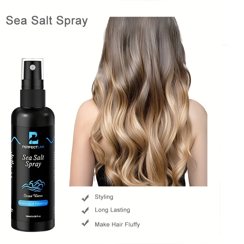 Private Label Customized Formulation Sea Salt Hair Spray with Medium Holding High Shining Sea Salt Spray for Men and Women