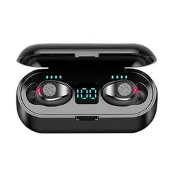 OEM 8d wireless earbuds waterproof ear phone hands free earphone noise cancel earbuds with power bank charging case