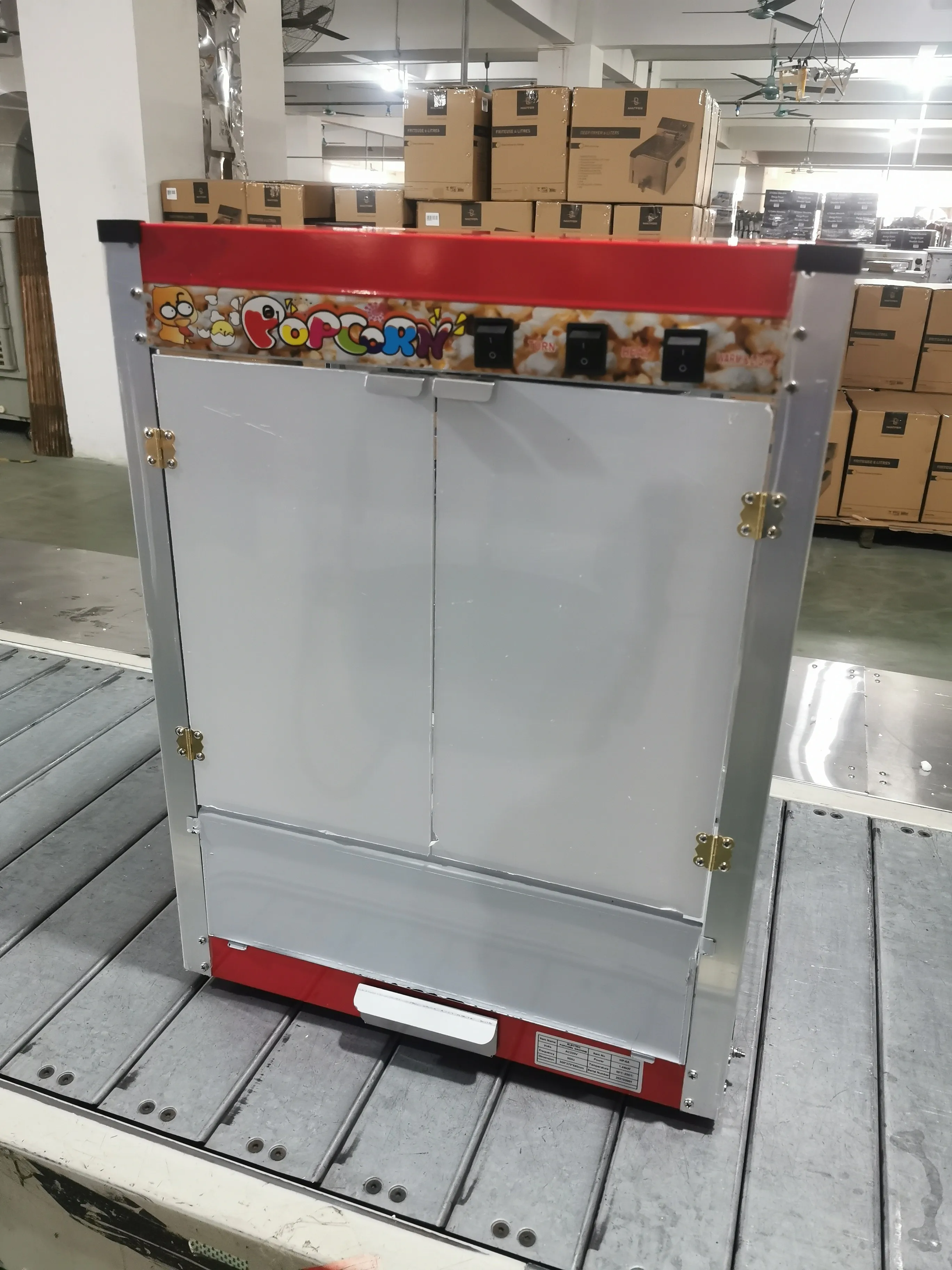 Electric Popcorn Machine Display 2023 Industrial Popular Heavy Duty Popcorn Machine Warmer Snack Food Maker Popcorns Showcase