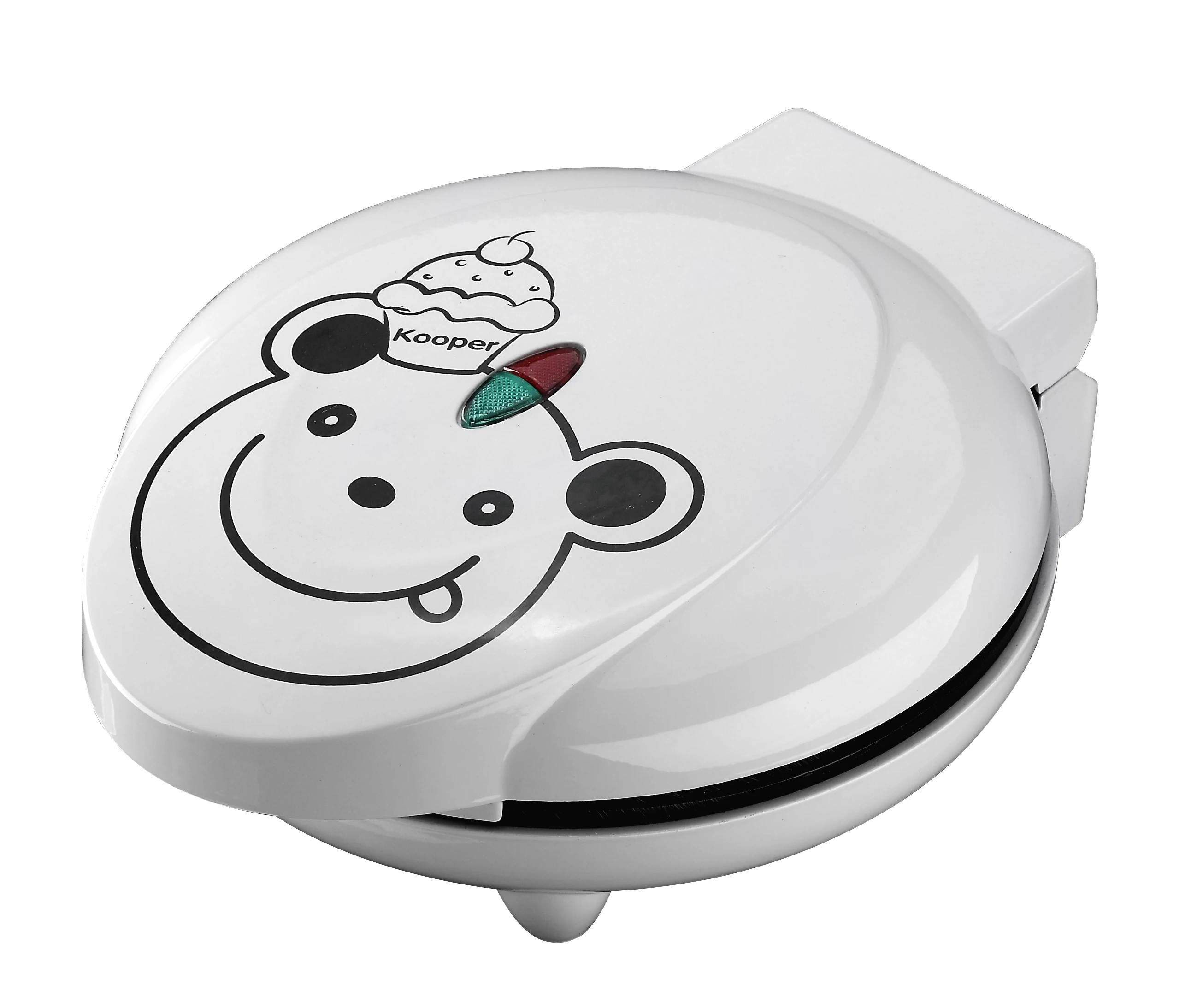 Household personalized portable funny cute round custom pan multi cone donut egg electric waffle pancake maker