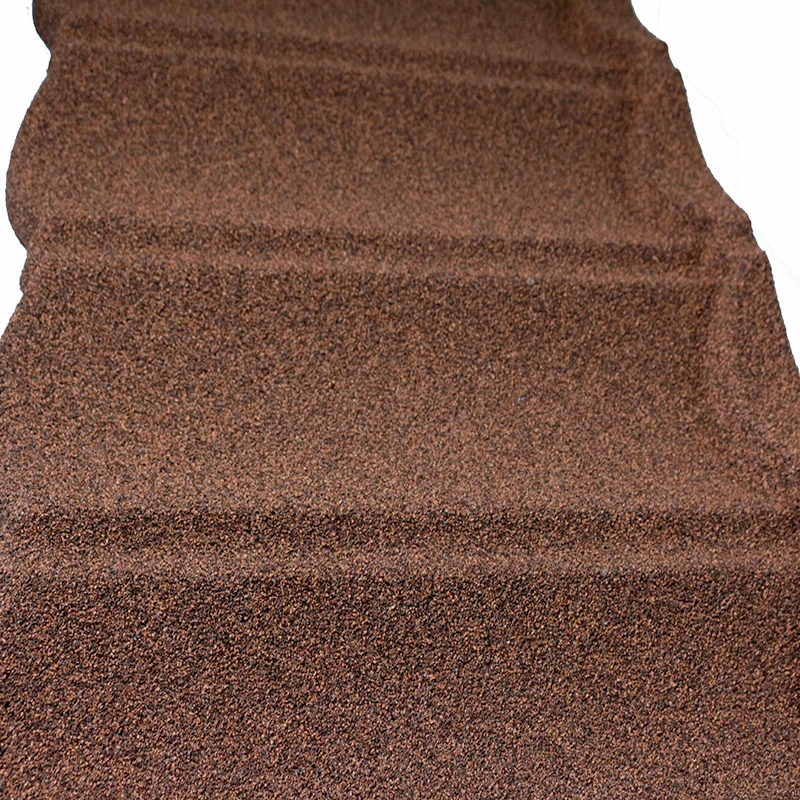 Mid America Colored Sand Coated Zinc Aluminium Alloy Roof Tiles Green Back Venting Roofing Sheet For Nigeria