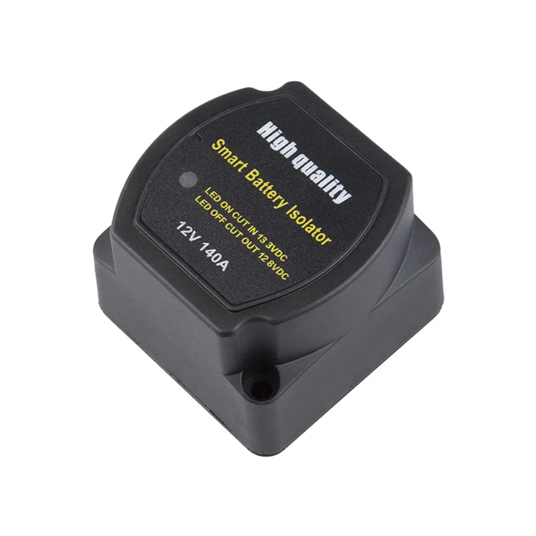 Dual Smart Battery Isolator Kit 12V 140Amp Voltage Sensitive Relay VSR Double Battery Automatic Charging Relay Compatible