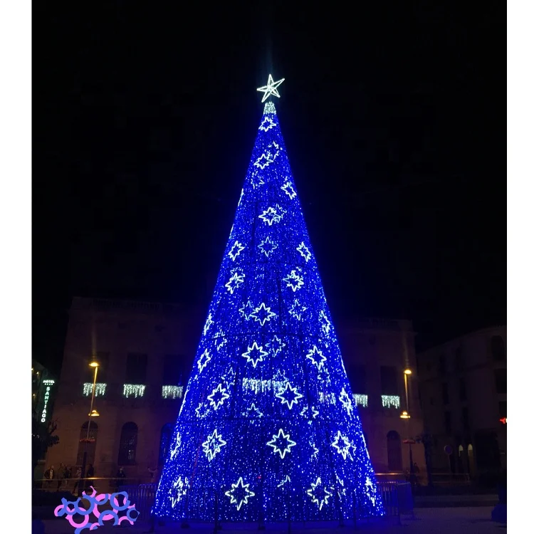 10m 12m 15m outdoor giant metal frame christmas tree