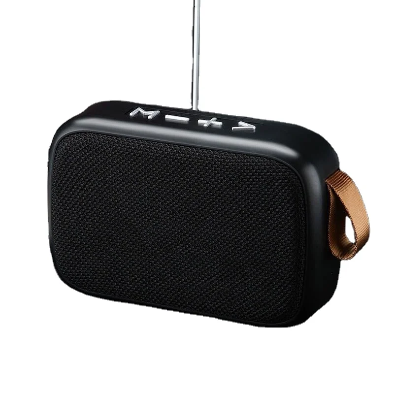Portable Pocket Mini  Fashion Radio  Big Button Handle  Powerful Sound With  FM Raio Aux in  TF Card USB