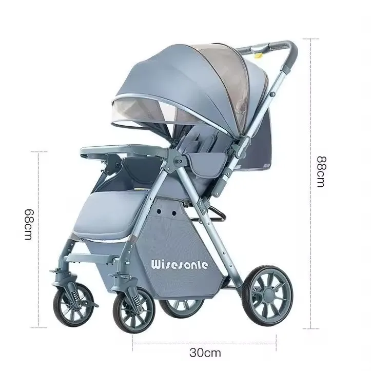 Hot Sale Fashion Blue Color 4 In 1 Baby Boys Girls Stroller With Child Car Seat