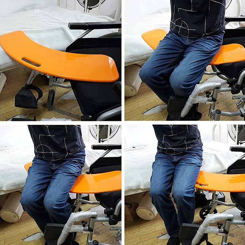 Curved Transfer Board Patient Slide Assist Device for Transferring Patient from Wheelchair to Bed, Bathtub Transport Platform