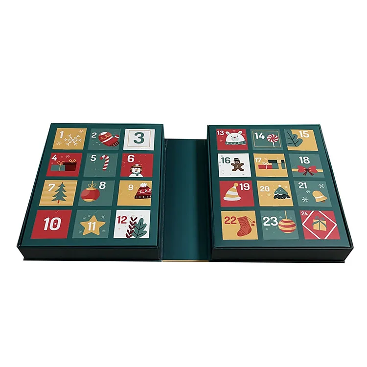 24 days advent cookie packing christmas calendar box