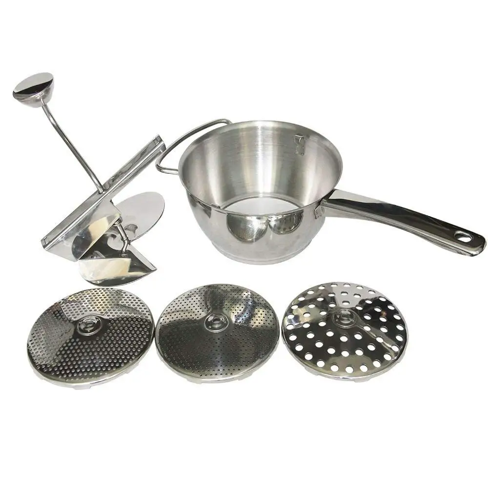 With 3 Grinding Milling Discs&Handle, Durable Bowl Rotary Food Mill   Vegetables mill