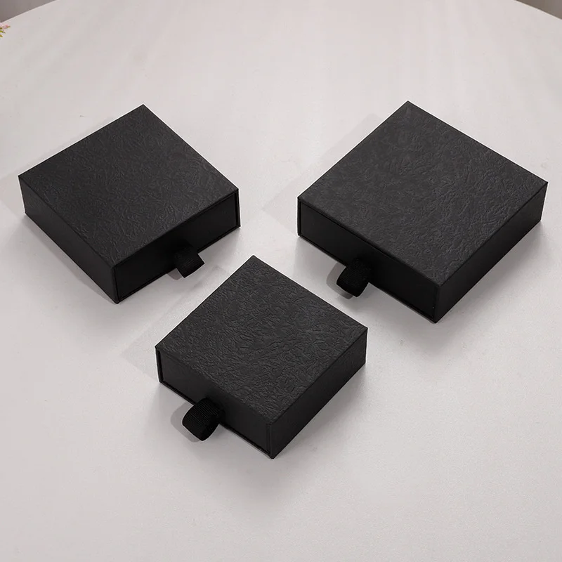 wholesale eco friendly cardboard custom logo gift ring jewelry drawer box packaging