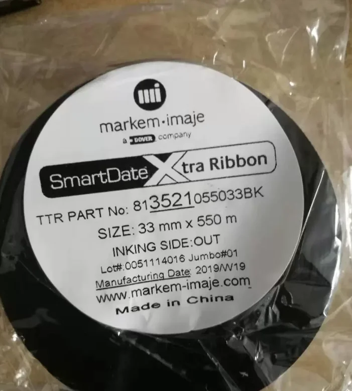 Оригинальная лента Markem x30 3521 3520 33*700 Термотрансферная для 8018 принтера markem