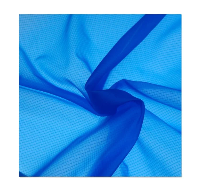 Nylon soft smooth ultralight plaid nylon taffeta fabric