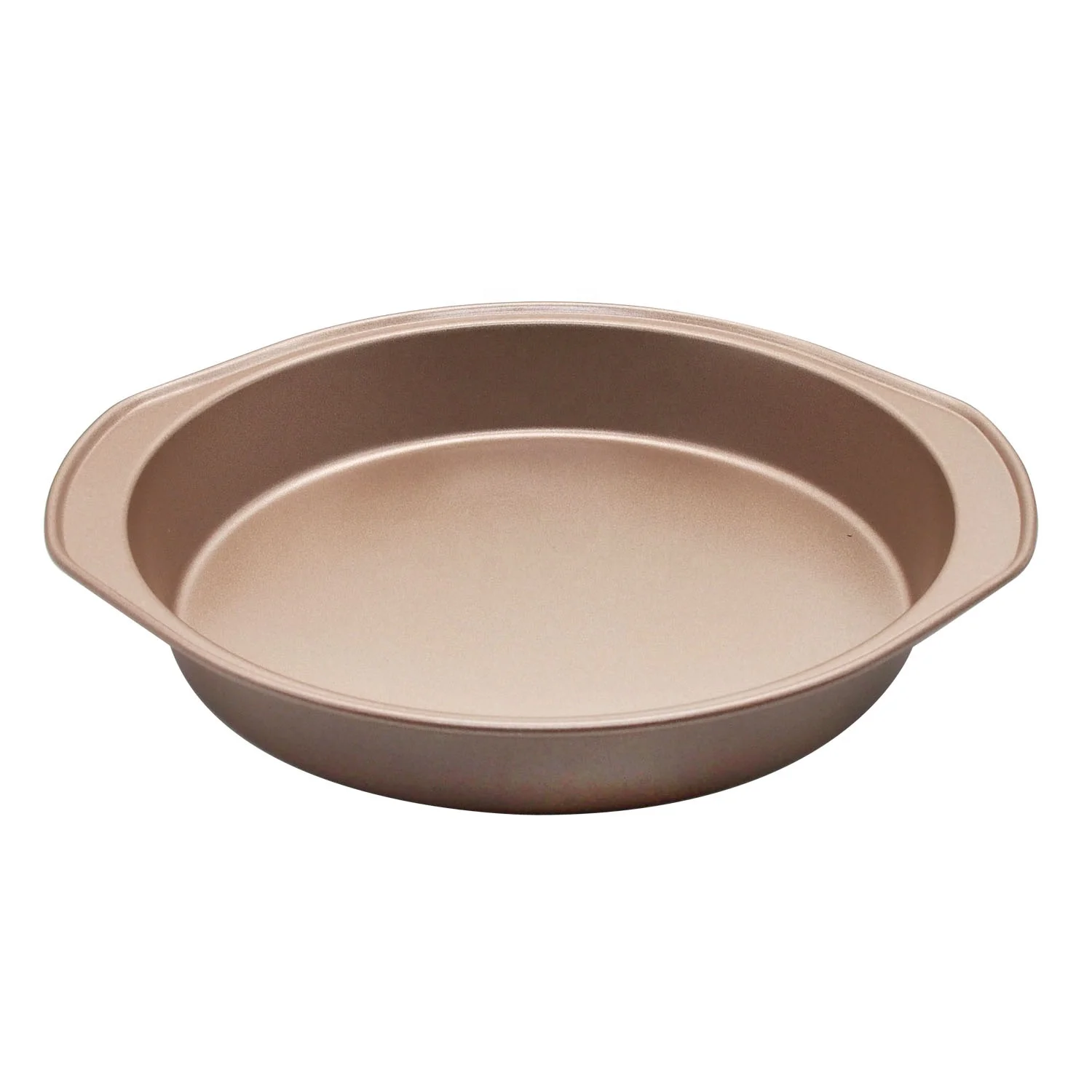 Bakeware 9 Inch Champagne Gold Heavy Steel Pie Pan Non-stick Round Cake Pan