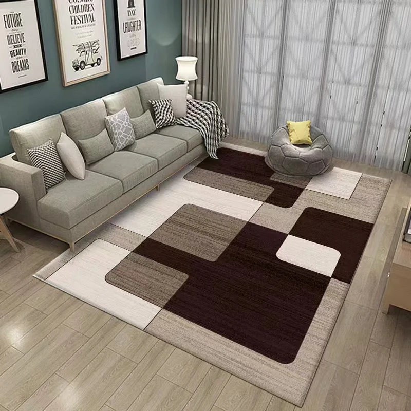 Customized Design Crystal Velvet Carpet Floor Rugs Living Room Decoration Easy Clean Waterproof Area Rugs And Carpets