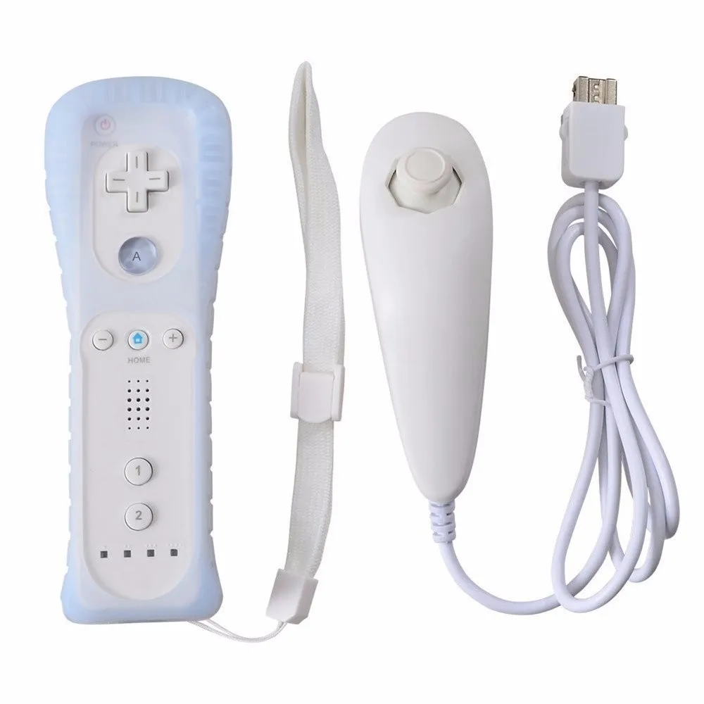Беспроводной пульт дистанционного управления 2 в 1 для Nintendo Wii джойстик со встроенным Motion Plus
