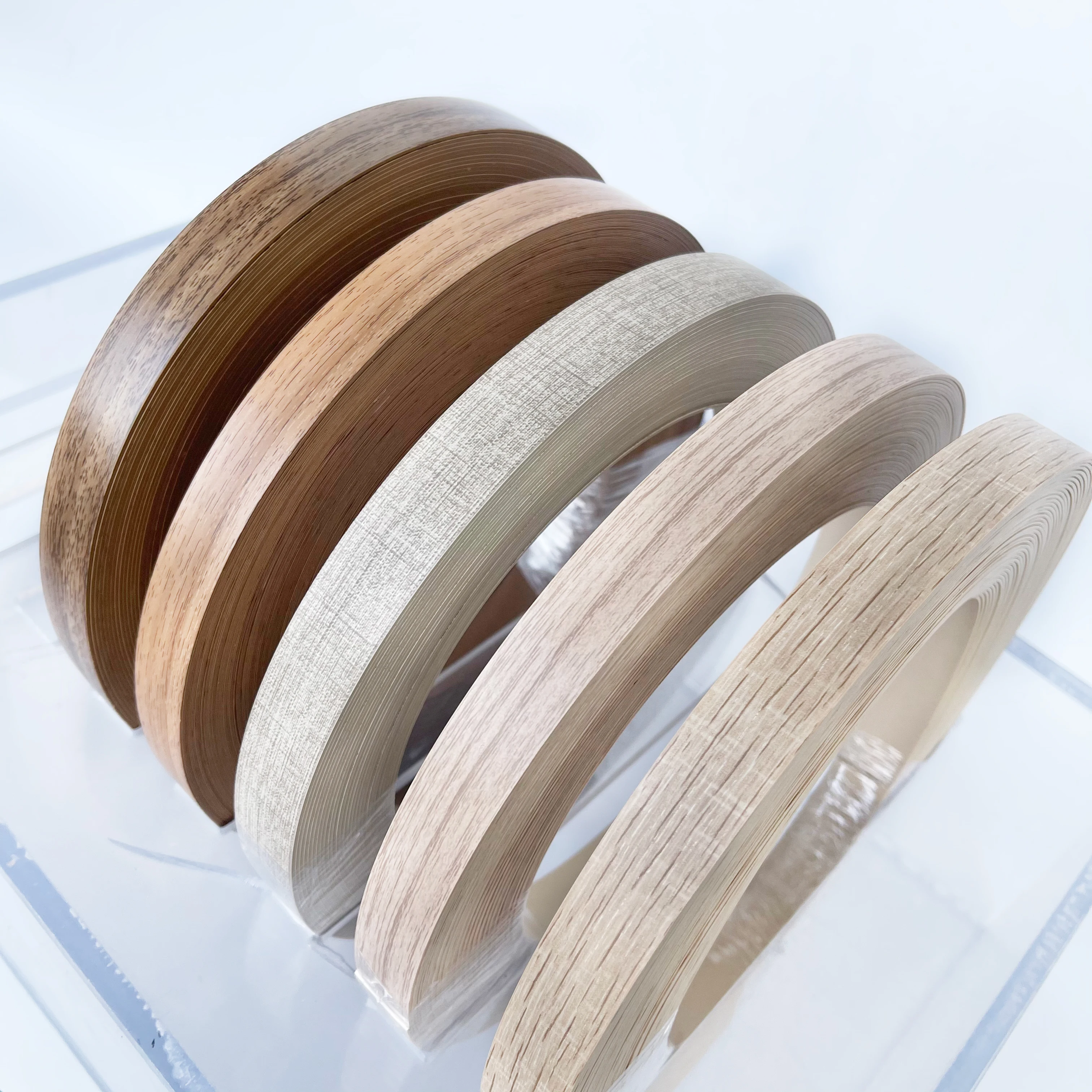 Manufacturer Provide New Designs Customized 1x22mm PVC Edge Banding for Furniture Accessories