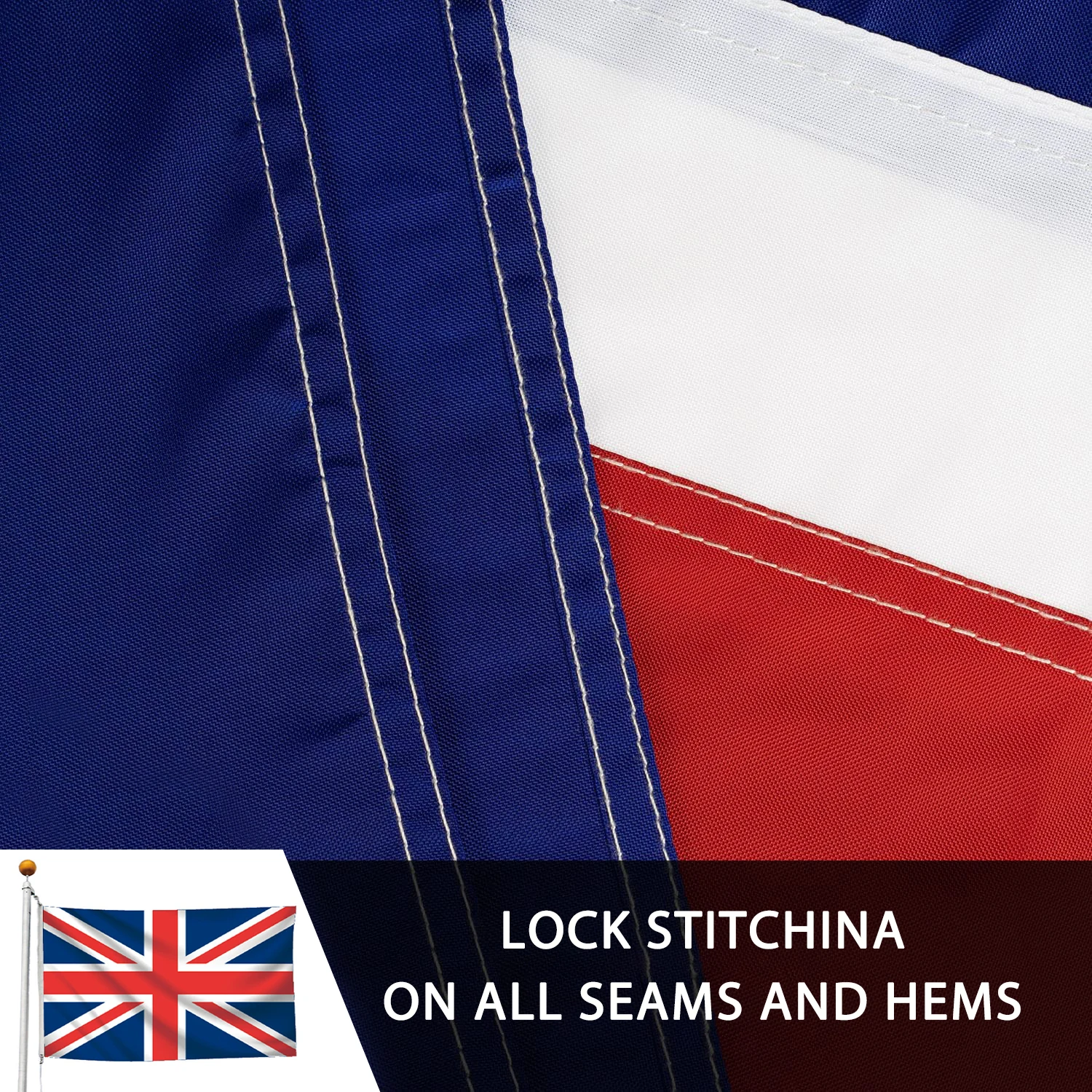 Wholesale Price American Embroidered Flag 3x5 Ft Heavy Duty Factory Direct Sale Polyester Silk Vinyl Nylon for Sport Car Use