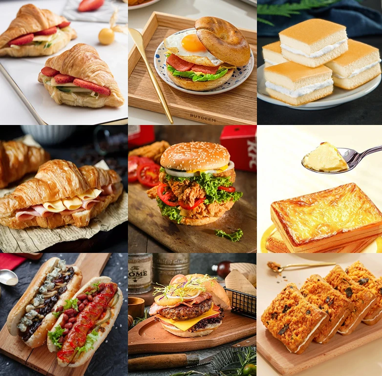 Italian Bun Industrial Burger Slicing Bread Hot Dogs Slicers Half Cut Machine Hamburger Layer Cake Slicer