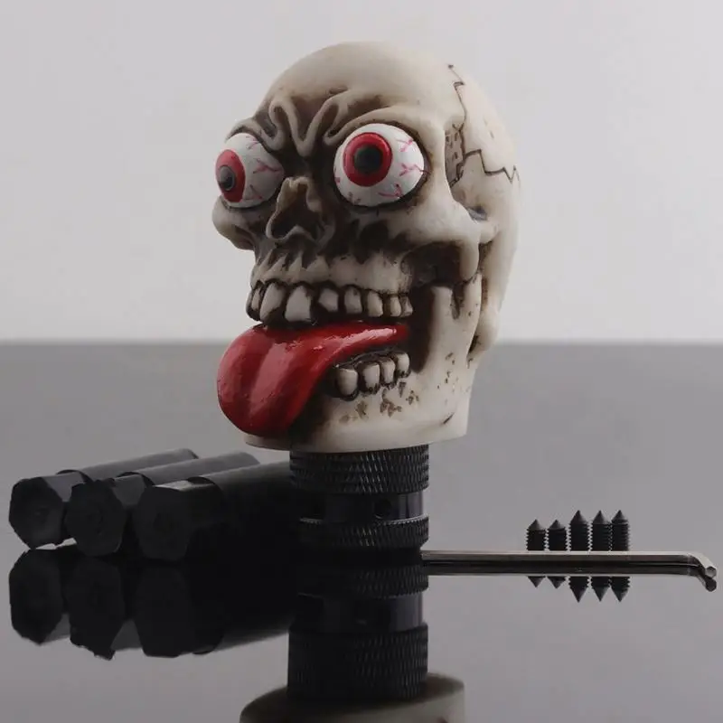 Universal Car Truck Skull Red Tongue Shifter Lever Knob Manual Gear Stick Shif knobt