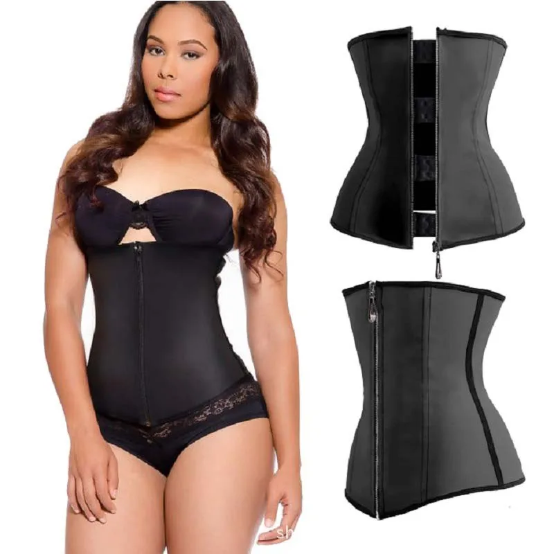 Hot Sale Corset Latex Underbust Body Shaper Clincher Sports Women Fat Burning Shapers Waist Trainer