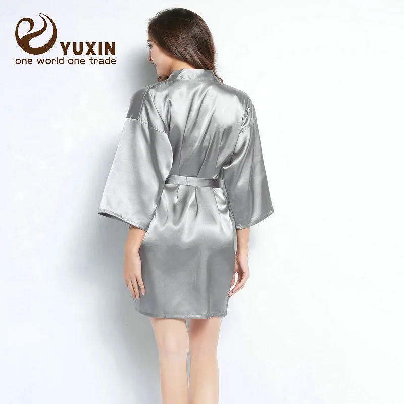 wholesale cheap bride satin robe