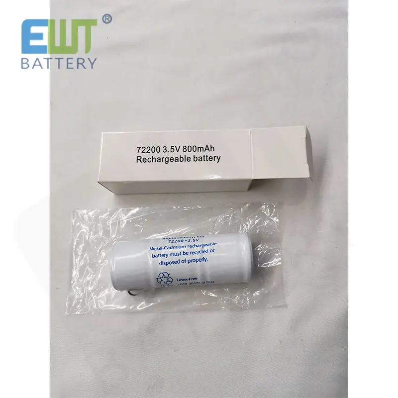 72200 3 5 V 1/2C 800mAh NICD перезаряжаемый аккумулятор для медицинского оборудования