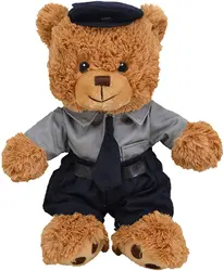 Plush Policeman, Fireman, Chef, Soldier, Handyman Bear Toy and Cute Dog Amazing Gift for Kids and Adults