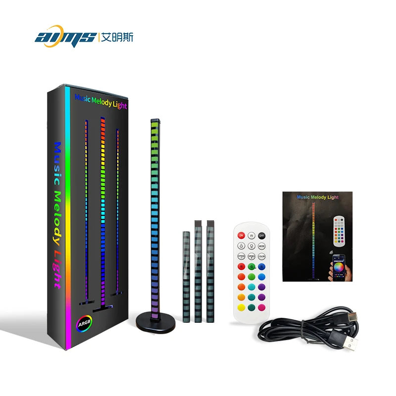 Напольная музыкальная Мелодия RGB с управлением через приложение Радиочастотное управление 5 В музыкальный ритм атмосферная окружающая лампа новинка 2022 модная для ТВ-комнаты