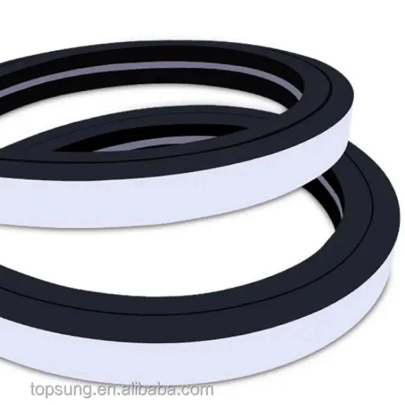 Digital 24V flexible silicone neon 3535 Led Flex Neon Strip with black silicone tubing for led strip