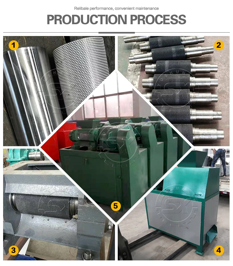 NPK Compound Fertiliser Production Line Granulator Double Roller Organic Fertilizer Granulator Machine For Sale