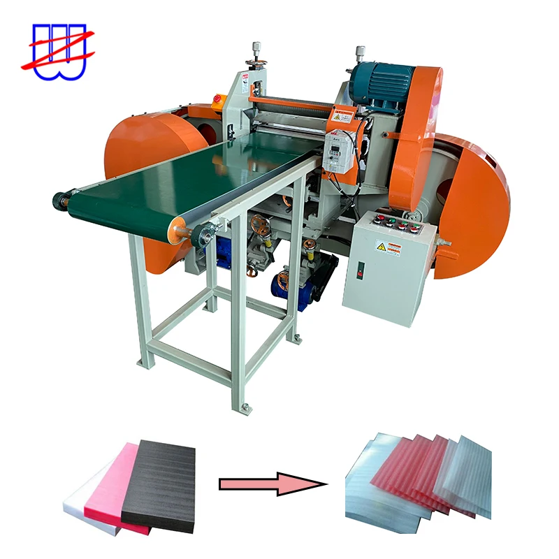 Automatic EPE EVA CR EPDM Polyethylene foam Batts Insulation cotton slicering machine