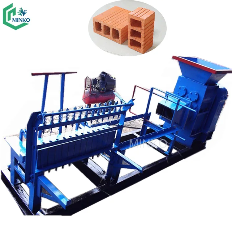 manual red soil brick making machine vacuum extruder for clay brick