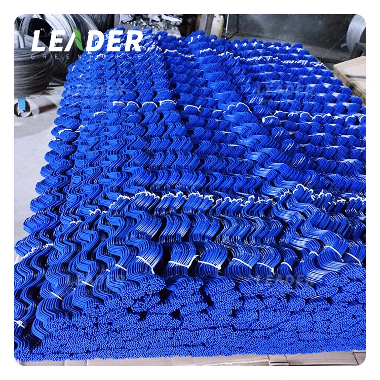 agricultural greenhouse cheap easy install film lock wire 2.0mm 2.3mm 2m/pcs plastic dipping spring wire zigzag