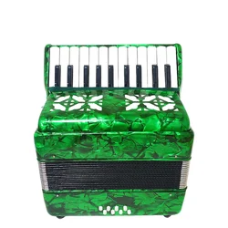 Professional Performance Test Celluloid 22 Keys 8 Bass Accordion Student Teaching Accompaniment Practice Accordion
