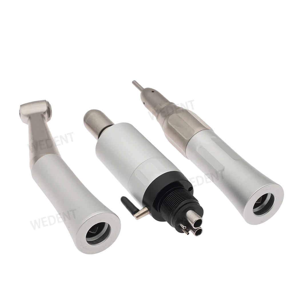 Steel Material FX Series Dental Handpiece Set Low Speed External Spray Contra Angle&Straight Handpiece&Air Motor