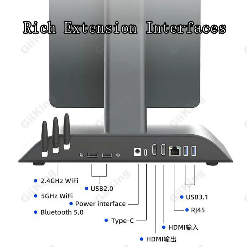 New Desktop 15.6 Inch All In One Live Broadcast Machine Live Streaming Equipment With Beauty Fill Light Adjustable HD Webcam