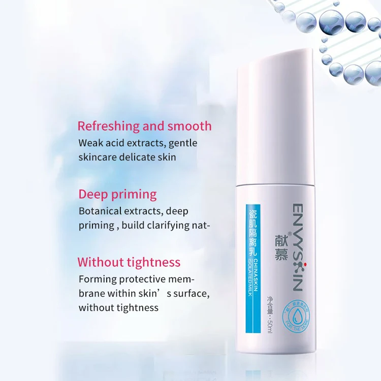 Private Label Custom Logo Makeup Primer Naturally Brightens Skin Premakeup Face Lotion