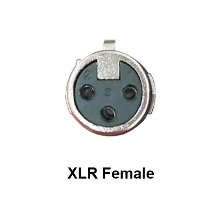 6 мм позолоченный женский 3 Pin Xlr аудио разъем Женский штекер видео разъемы