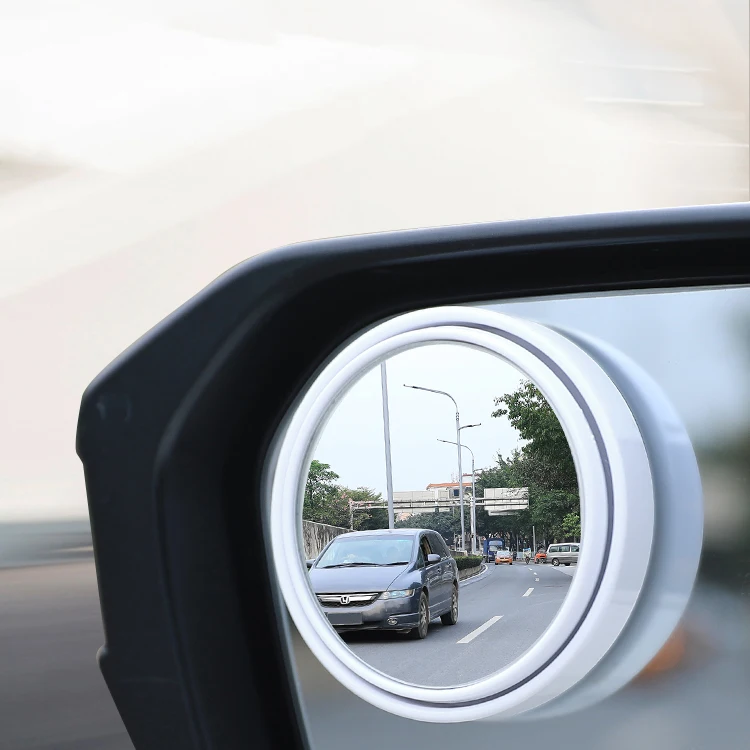 Bus Car Side Driveway 360 White Small Silver Round View Blind Spot Mirror