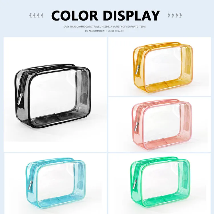Mini Clear Cosmetic Bag Waterproof Bag PVC Mobile Phone Cases Clear Pouch Bolsa De Maquillaje Transparente PVC Zipper Lock Bag