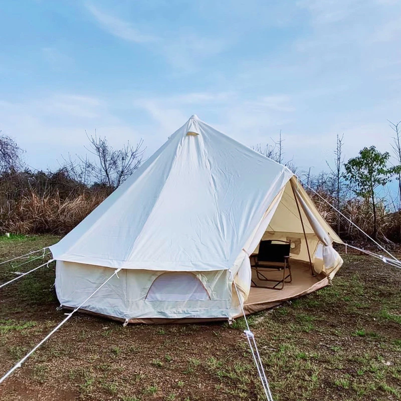 3*3*2m Outdoor camping yurt tent overnight camping rain proof large pyramid Indian tent